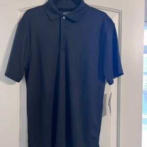 PGA tour mens black golf polo